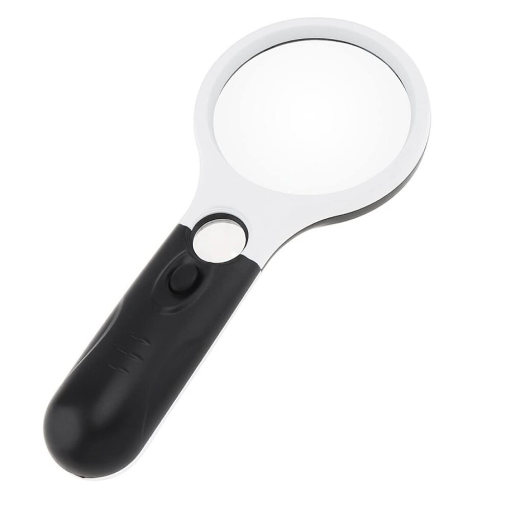 Light 3X 45X Illuminated Magnifying Glass With For Reading, Handheld Microscope With Led Lens Kit