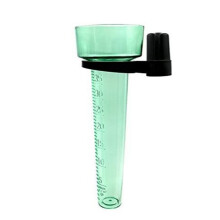 2X Strumento di Misurazione del Pluviometro Portatile In Polistirene per Acqua da Giardino Misuratore di Pioggia da Esterno Raccoglie L'Acqua Piovana