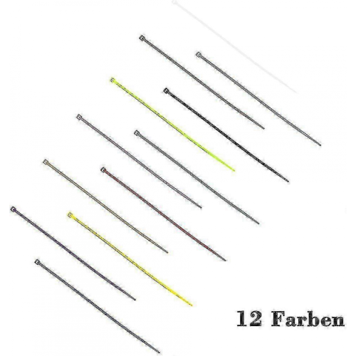 1200pcs Colored Cable Ties 100mm x 2.5mm Assorted Zip Ties Set -H 1