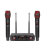 Wireless Microphone System Dual UHF Handheld Mics 200ft Range Clear Voice for Karaoke and Events 1