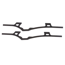 Carbon Fiber LCG Chassis Rails for 1/10 RC Crawler Compatible with SCX10 Cheater Rig Frame Kit Lightweight Adjustable Design