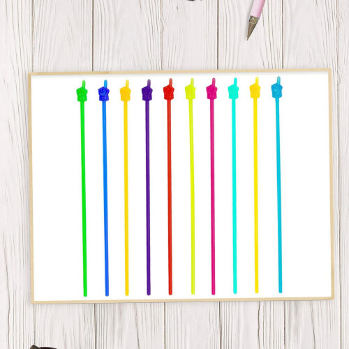 200 PCS  Hand Pointers Leraren Pointer Klaslokaal en Presentatie Finger Pointer Hars Finger Pointers Stick