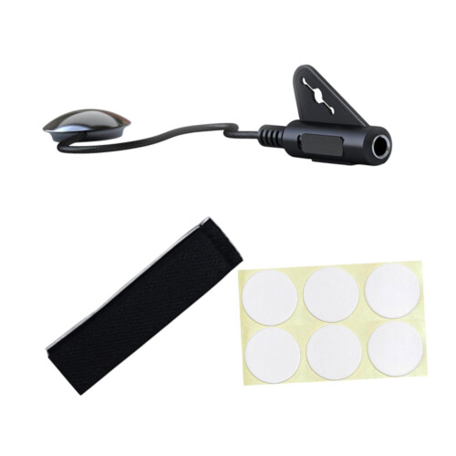 Piezo Pickup for Harp, Standard Size Contact Microphone with Cable, Easy Installation
