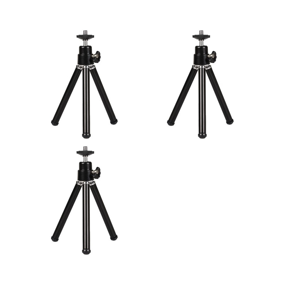 3X Portable Tripod Adjustable Tripod Aluminum Alloy For Camera Projector Black 6032923181546