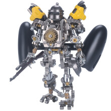 3D Metal Robot Puzzle for Adults, DIY Laser Cut Model Kit with Tool Kit, 467 Pcs Challenging Assembly