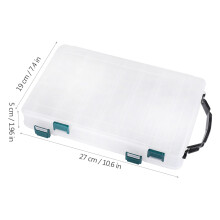 Double Lure Box 14 Slots 27x19x5 cm Color:Shown