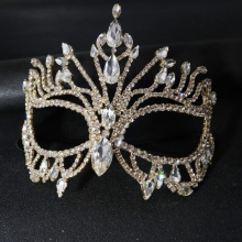Kristallmaske, Vollgesichtsmaske, Kostüm, Damendekoration, Geburtstag, Strass, Modeclub, neuer Haarschmuck, Hochzeitsaccessoires, Karneval