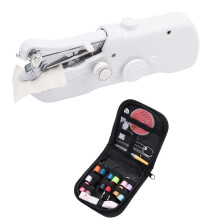 Portable Sewing Machine Handheld Electric Sewing Machine with Bobbin for Needlework Home Travel Sewing Accessories