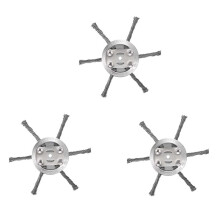 3PCS Wire Grass Trimmer , 6In Universal Steel Wire Weed Trimmer for Cordless String Trimmer (6 Blades)
