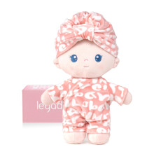 Soft Baby Doll 9 Inch Plush Toy – First Cuddly Rag Doll for 1 Year Old Girls, Safe Stitched Gift