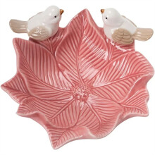 Bird Tray Ceramic Jewelry Storage Trays Shelf Dim Sum Dessert Plate Home Decor Tea Table Desktop Decoration Bowl