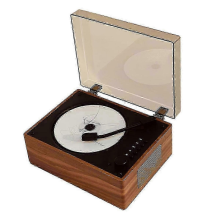 Prenosný retro CD prehrávač s Bluetooth 5.0, nabíjateľný, podporuje CD/BT/USB/AUX, 3,5 mm konektor pre slúchadlá