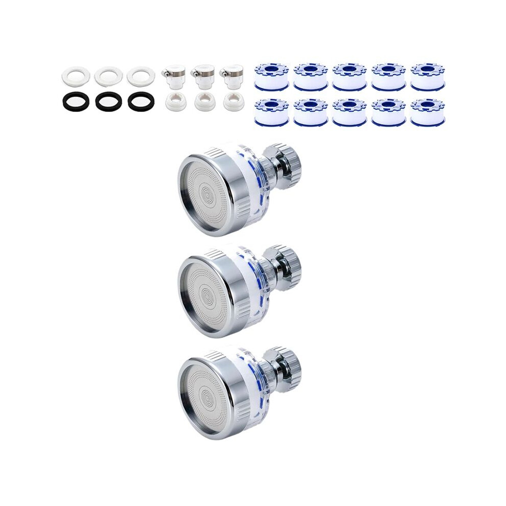 3Set Sink Water Filter Faucet, Universal 360 Rotating Kitchen Faucet Water Purifier, Bathroom Faucet Filter 6031042751500
