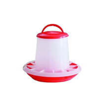 Automatic Chicken Feeder 1.5Kg Durable Plastic Hanging Poultry Food Dispenser with Handle