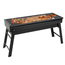 Portable Charcoal Grill Smoker, Foldable Compact BBQ Grill for Camping, Picnic and Outdoor Cooking
