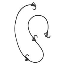 Heavy Duty Bungee Cords with Hooks for Camping Gear, Adjustable Elastic Luggage Straps