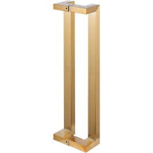 Gold Stainless Steel Barn Door Handle 120cm, Mirror Polished Chrome Finish, Heavy Duty Door Pull
