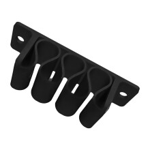 Adhesive Mount Cable Organizers Clip Holds Up To 6mm-Black