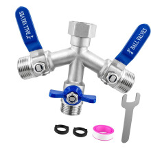 Heavy Type 3 Way Garden Hose Y Splitter For Multiple Hose