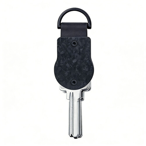 Organisateur de clés Compact, Clip avec capacité de-Carbone noir