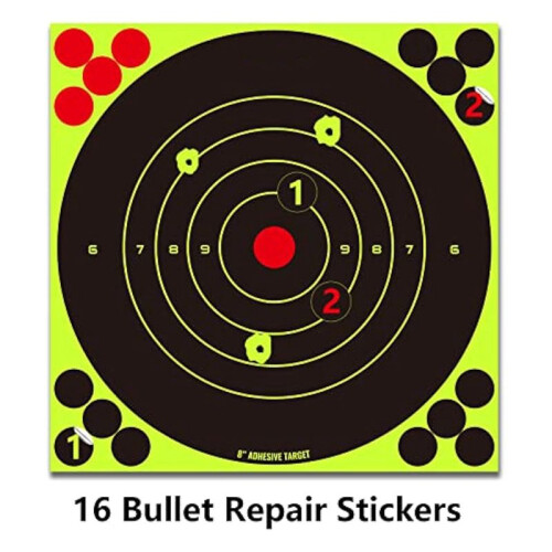 100pcs Fluorescent Green Target Stickers Bow and Stickers 2