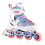Princess White Inline Skates, Size S (31-34) 1