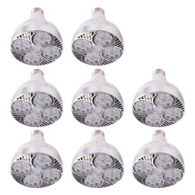 8X E27 Plant Lamp Light Bulb 35W LED Plant Grow Light Full Spectrum Warm White Light for Indoor Garden Greenhouse