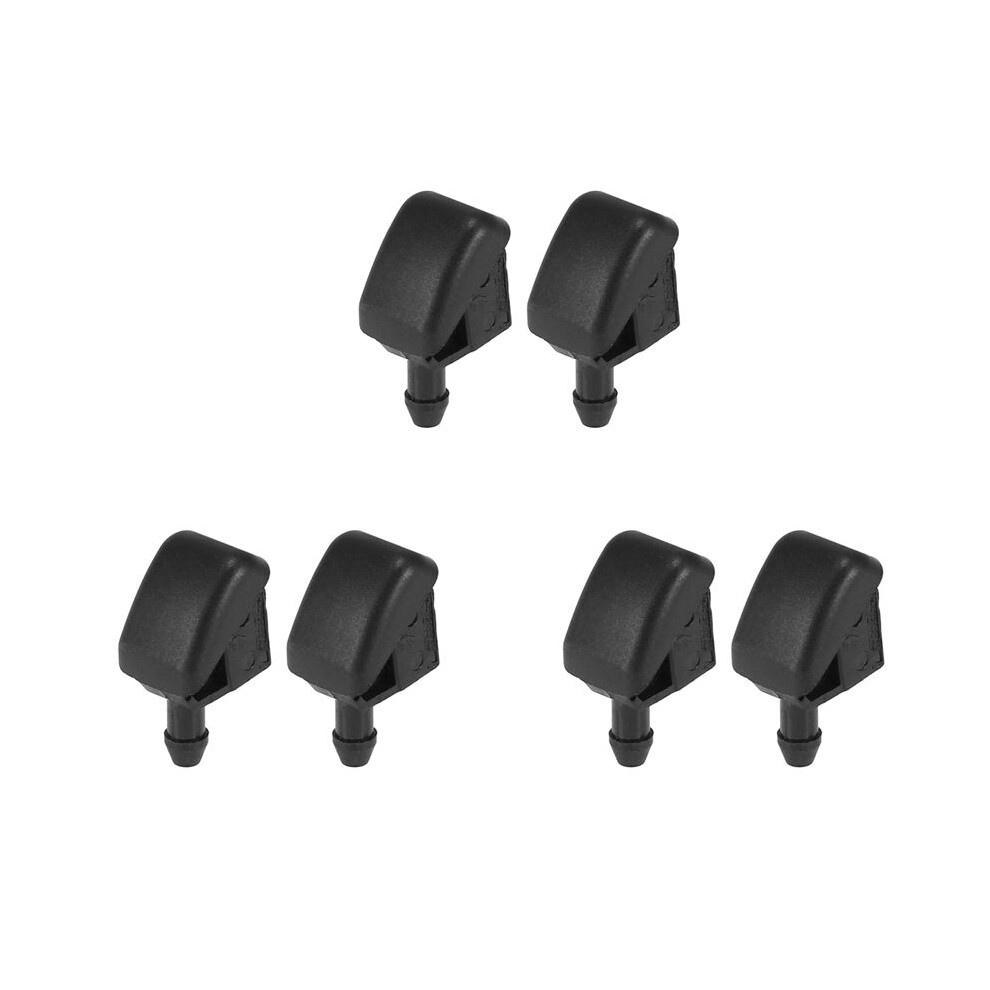Brecantia 6Pcs Windshield Windscreen Washer Nozzle Jet 3B0955985 For - Xpolo 6N Fabia Octavia Roomster 1996-2015 No Heated