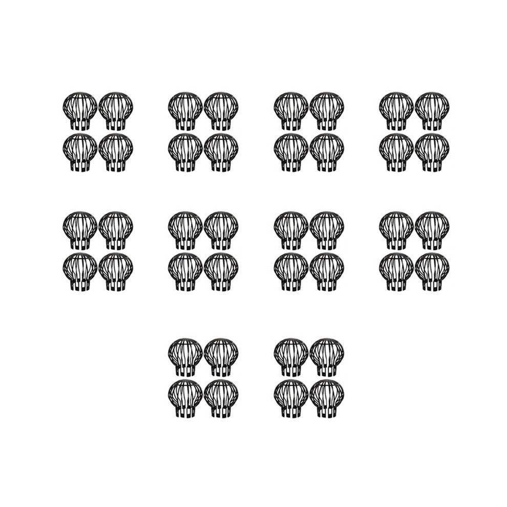 40Pcs Gutter Guard Downspouts Filter Strainer Preventing Leaf Debris Branches Roof Moss From Clogging The Pipes Brecantia