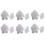 180Pcs Shelf Cabinet 90 Degree Plastic Corner Braces Angle Brackets White 1