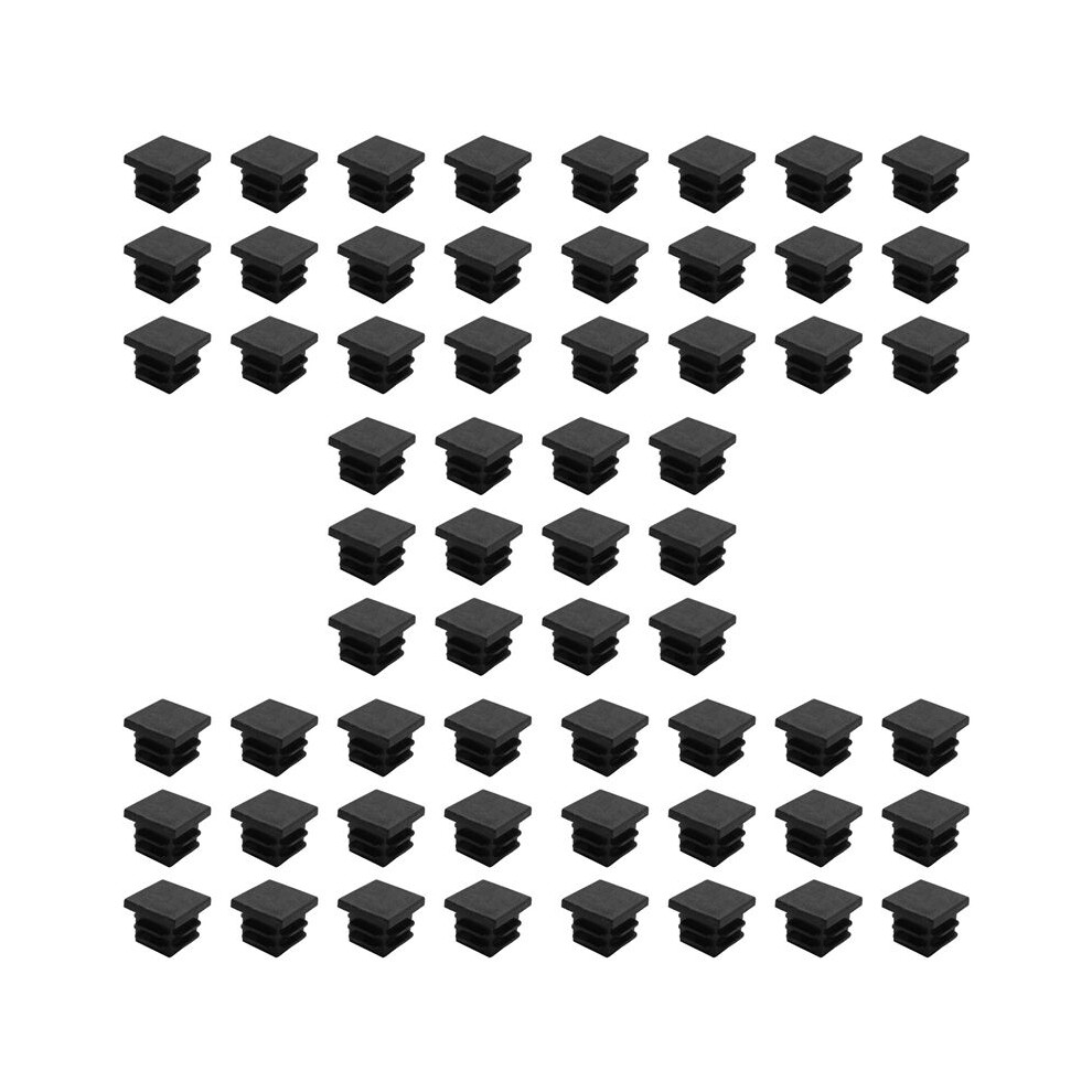60 Pcs 19Mm X 19Mm Blanking End Caps Square Tubing Tube Insert Plastic 6032923111109