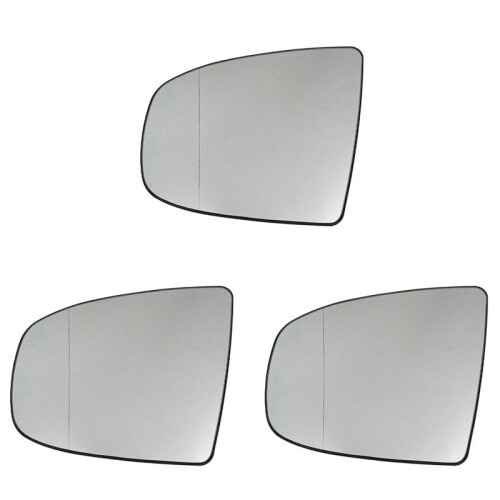 3X Left Side Rear View Mirror Side Mirror Glass Heated + Adjustment for  X5 E70 2007-2013 X6 E71 E72 2008-2014
