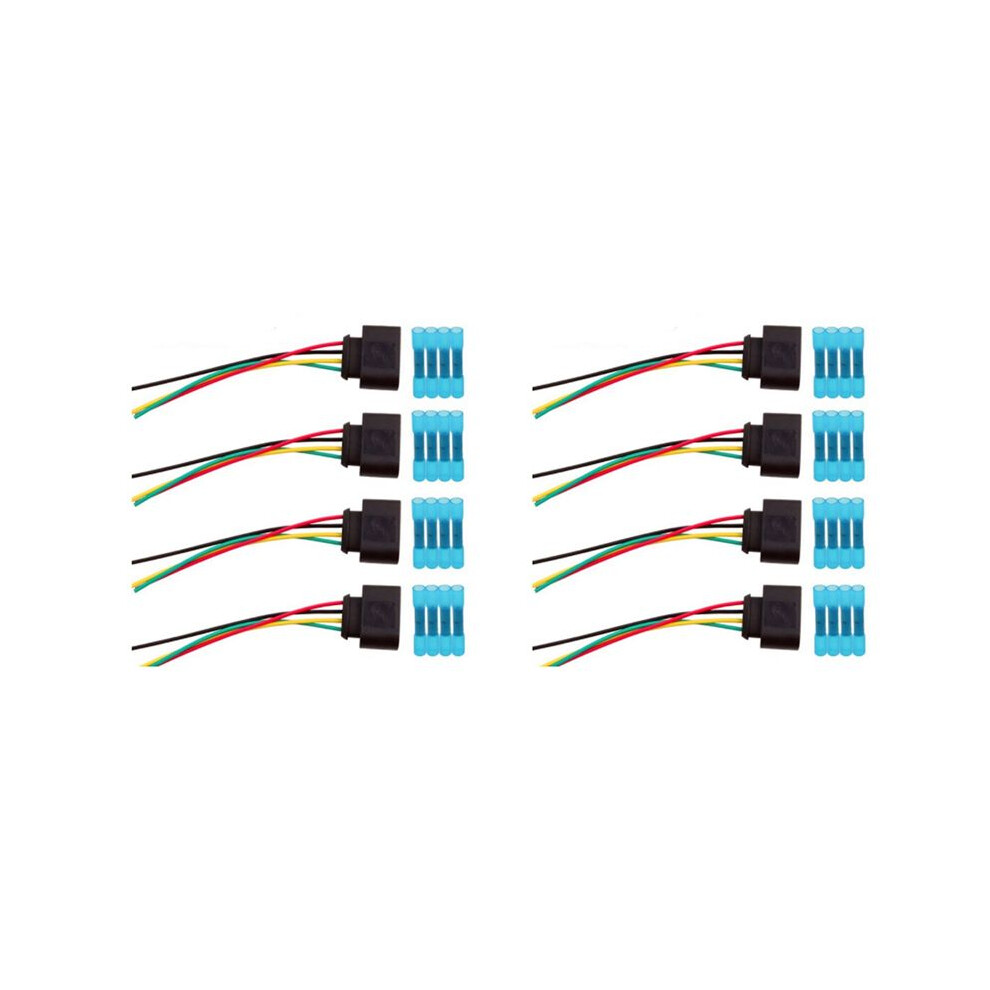 8Set Ignition Coil Connector Harness Wiring Plug For A3 A4 A5 A6 Tt 1J0973724 2011340 1J0998724 6031540400658