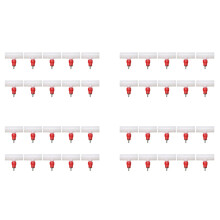 Chicken Nipples Tee Fittings - Fully Automatic Poultry Waterers Kit Chicken Water Drinker 40 Pack