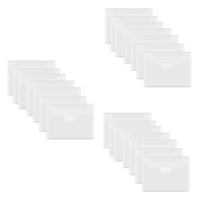 60 Pièces Séries Tampon Transparent et Sac de Rangement pour Matrices Poche de Rangement Refermable Enveloppe pour Bricolage Scrapbooking