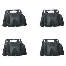 4X Cabide de Mangueira de Jardim Suporte de Carretel de Mangueira de Jardim Suporte de Armazenamento de Cabo para Suporte de Mangueira de 20M