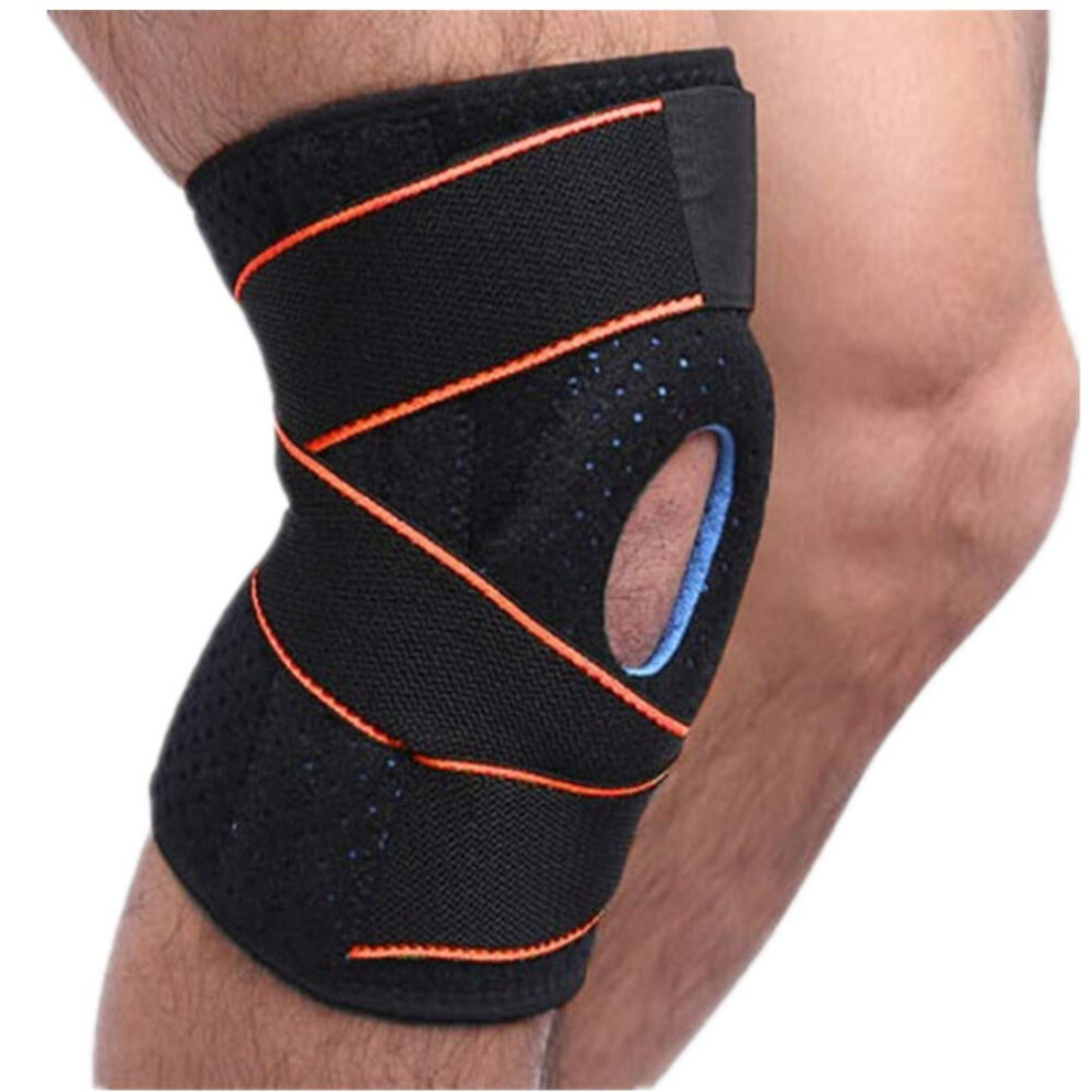 Adjustable Knee Brace with 4Point Compression, Open Patella Neoprene Support for Arthritis, ACL, Running