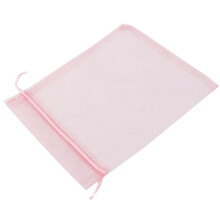 300Pcs Large Organza Bags Blush , 17X23 cm Mesh Gift Bags Drawstring Jewelry Pouches for Christmas Wedding