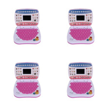4X Machine D'Apprentissage Ordinateur Portable Enfant Électronique Préscolaire Langue Éducation Jouets Cadeau Enfant en Bas Âge Rose