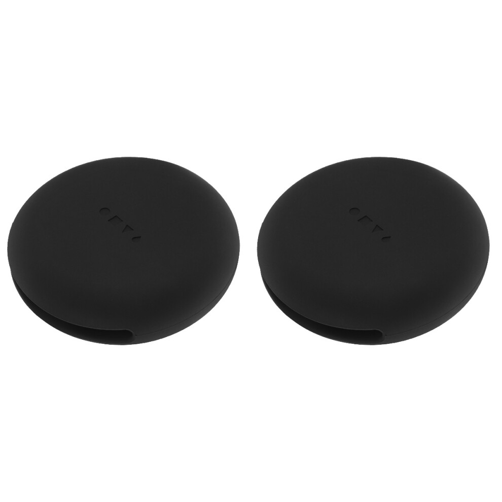 Vaguelly Mlins 2 Pieces Powder Puff Case Silicone Cosmetic Box Travel