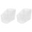 2Pièces Support Cosmétique Transparent 3 Étages Rangement Table 1