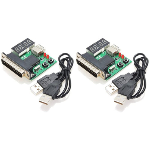 2X PC Diagnostic Card USB Post Card Motherboard Analyzer Tester for Notebook Laptop Computer Accessories 1