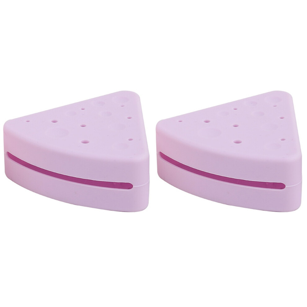 Iplusmile 2Pcs Small Cosmetic Puff Holder Silicone Makeup Powder Puff Storage