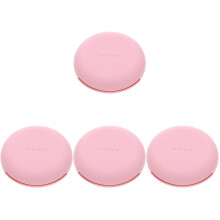Mlins 4 Count Mirror Silicone Cosmetic Box .50x7.50x2.00cm Pink
