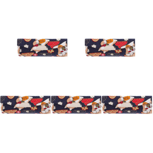 5Pcs Blue Portable Lipstick Holder Small Lipstick Box