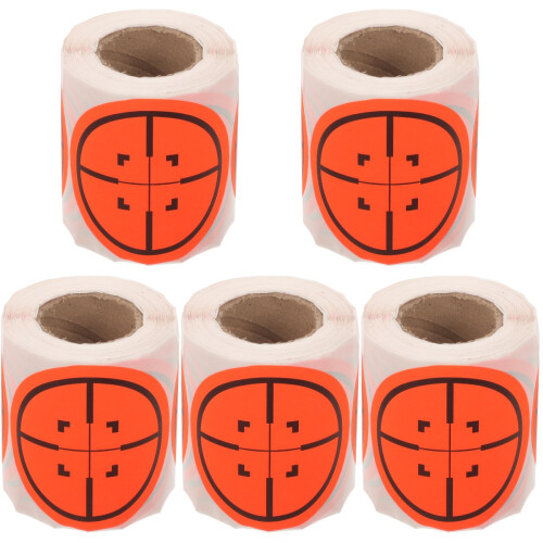 Étiquettes Cibles Auto-Adhésives Orange