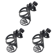 3Pcs Lightweight Universal Cup Holders Black for Stroller and Bicycle
