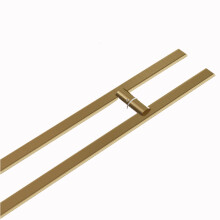 Glass Door Handle 100cm Gold Stainless Steel Door Pull, Modern Push Pull Design for Wooden and Glass Doors