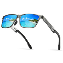 Polarized Reading Sunglasses for Men +1.5 Aluminum Magnesium Square Sports Driving Glasses F27 Gray
