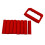 Tontextur-Rollwerkzeug-Set mit 8-teiligem Rad und einem-Rot 1